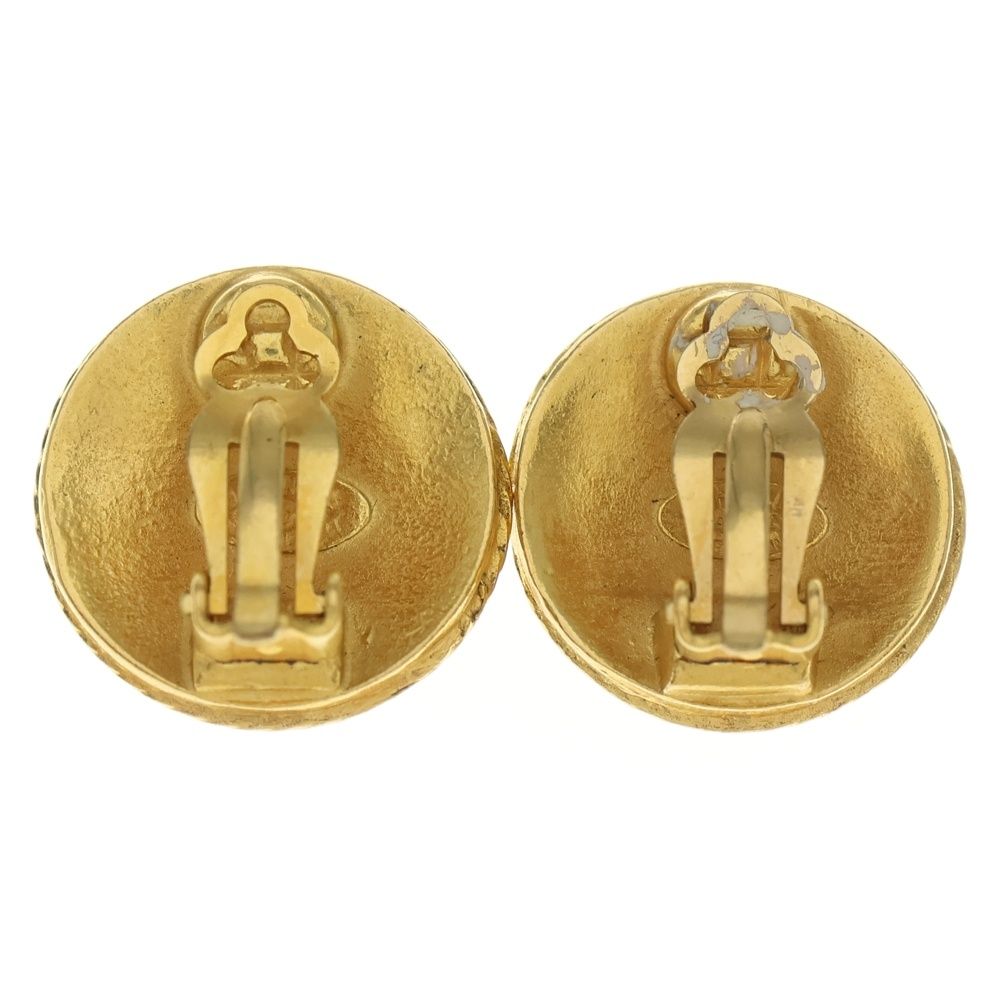 CHANEL (シャネル) ココマーク イヤリング ゴールド GP ラウンド