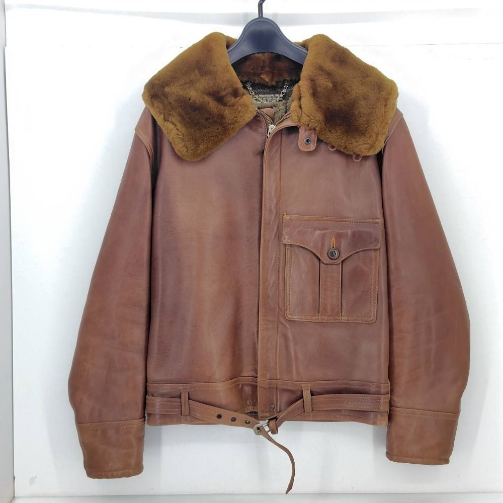 バズリクソンズ ホースハイド B-2 フライト ジャケット レザー ムートン BUZZ RICKSON'S / バズリクソンズ ホースハイドを使用した エイジング