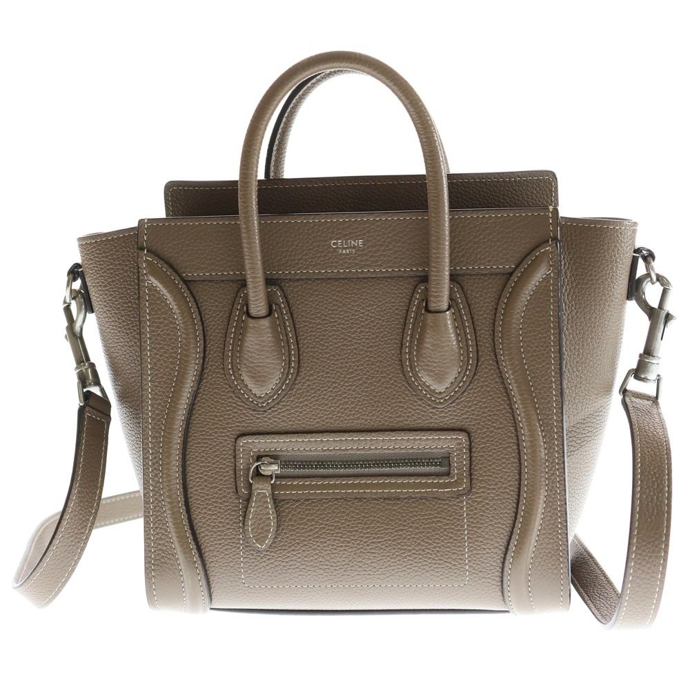 美品 セリーヌ ラゲージ ナノショッパー レザー 2way ショルダーバッグ 楽天市場】【中古】 セリーヌ CELINE ラゲージ ナノショッパー 2WAY