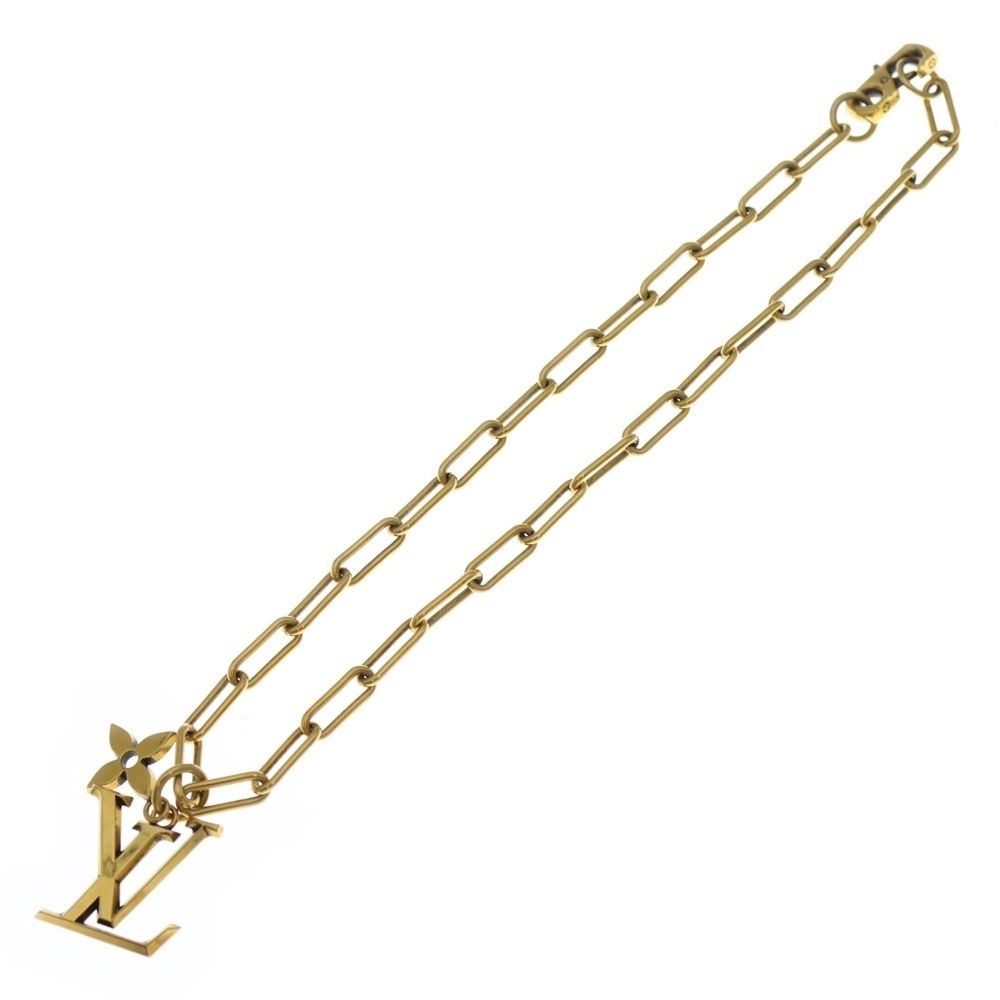 LOUIS VUITTON (ルイヴィトン) コリエ LVフラワー チェーンネックレス