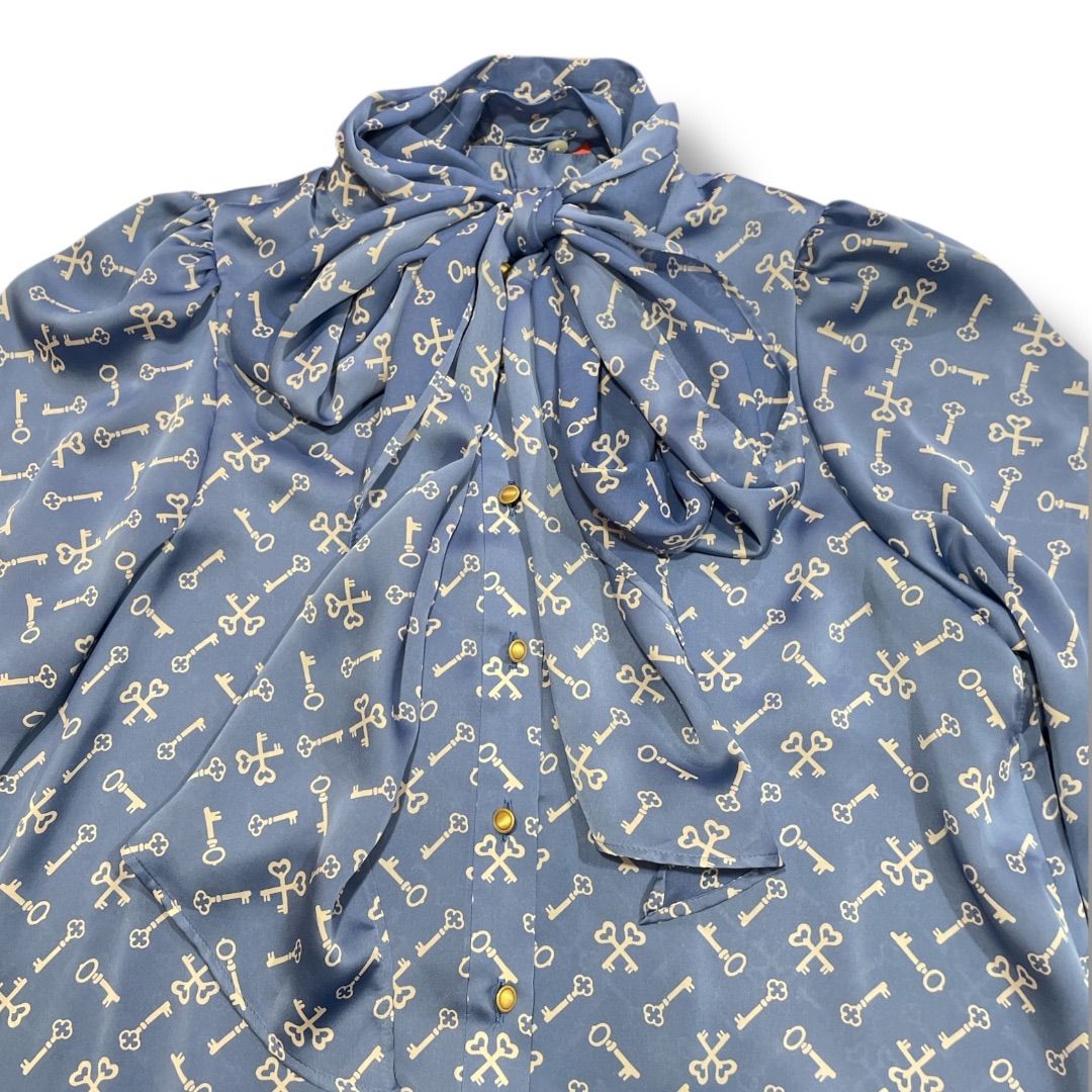 ANAYI アナイ キープリントボウタイブラウス 102227-13-170-360