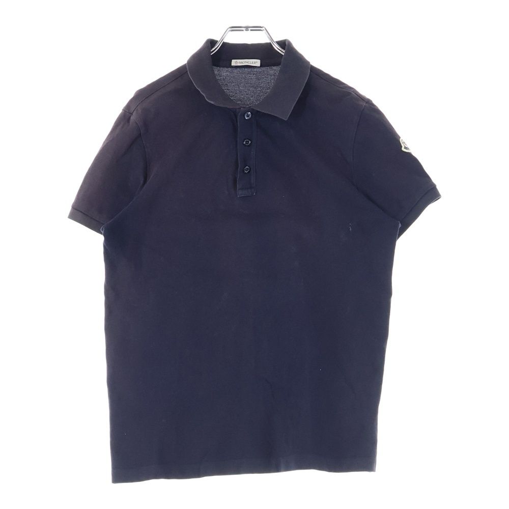 MONCLER (モンクレール) MAGLIA POLO ロゴワッペン 鹿の子編み半袖