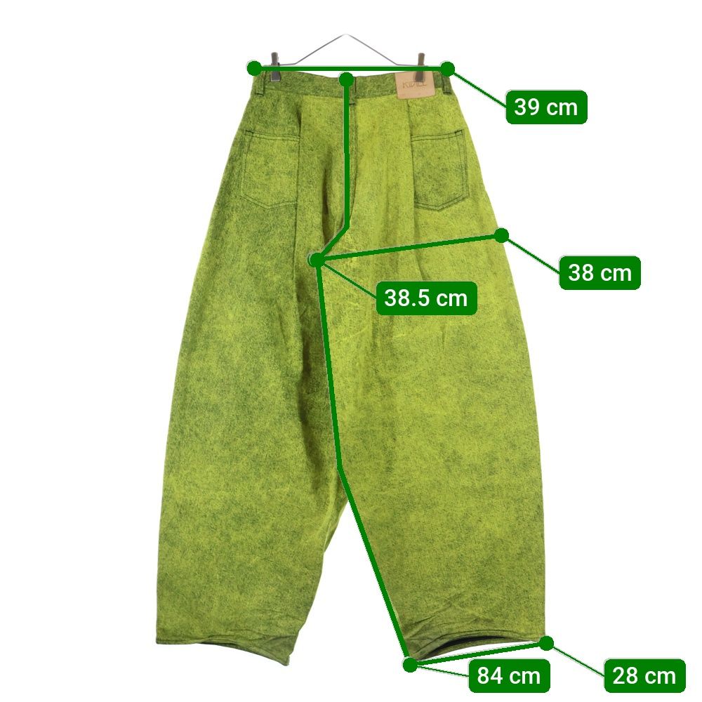 kidill ワイドパンツ KIDILL (キディル) 23AW TUCK DENIM PANTS CHEMICAL WASH ケミカル