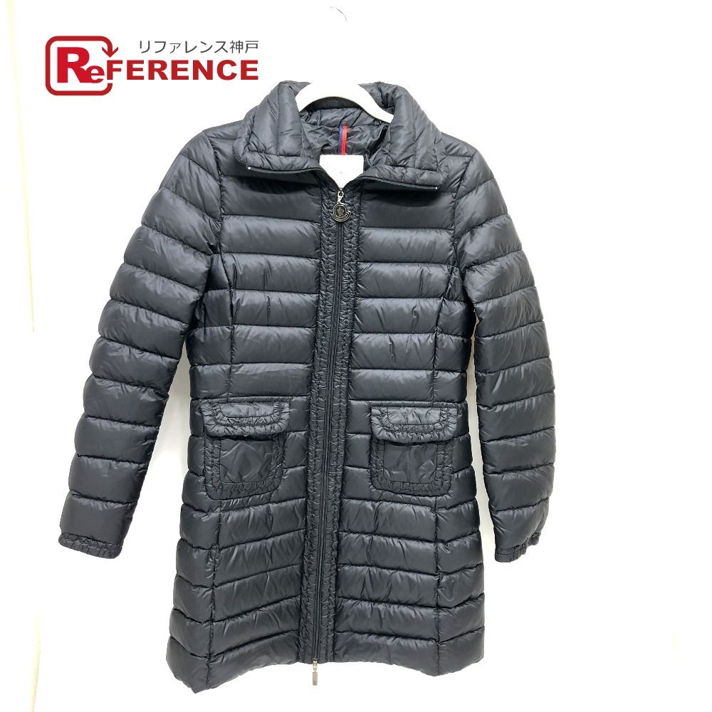 MONCLER モンクレール ダウンジャケット ロゴ ナイロン ブラック