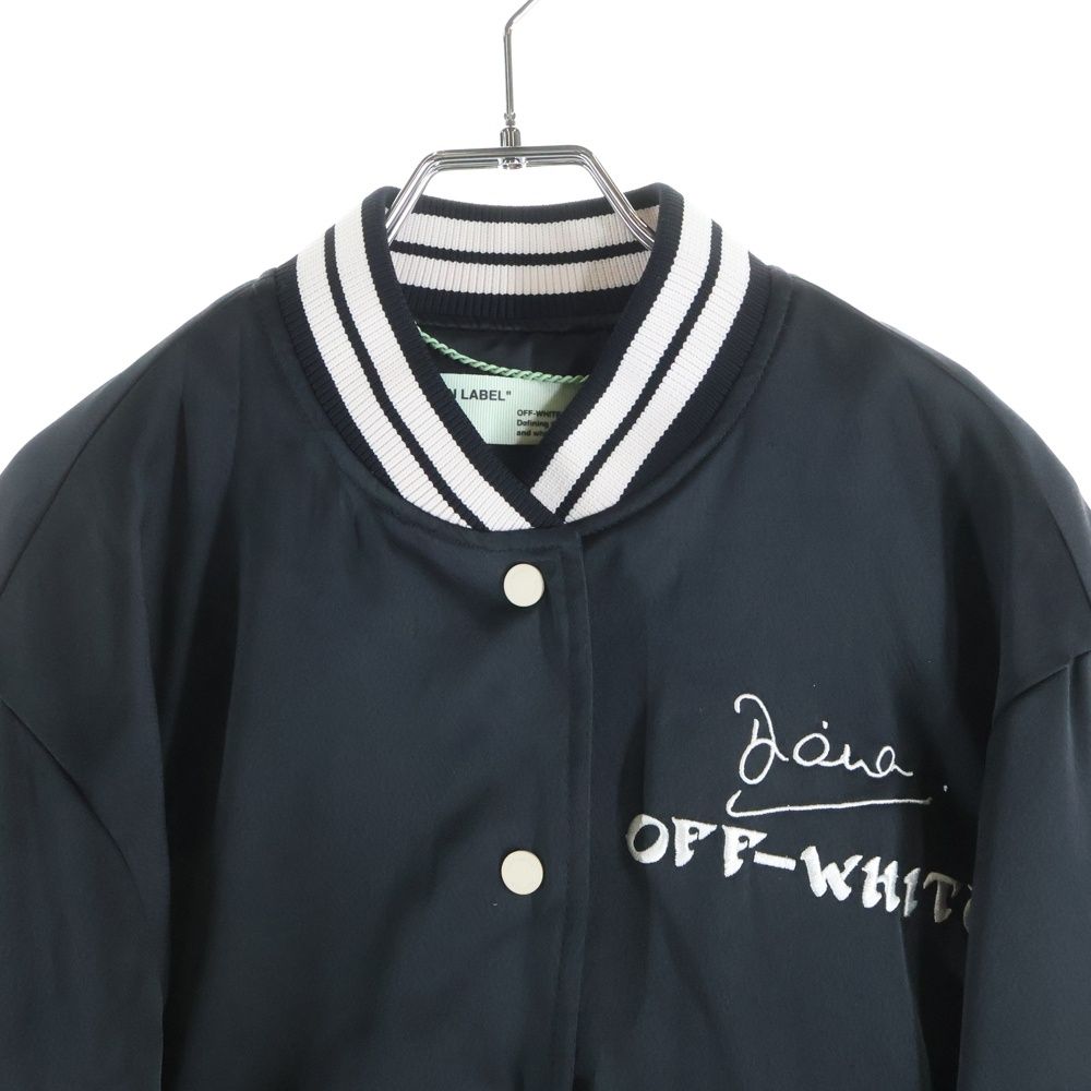 OFF-WHITE (オフホワイト) 18SS Varsity Bomber Jacket ロゴ刺繍