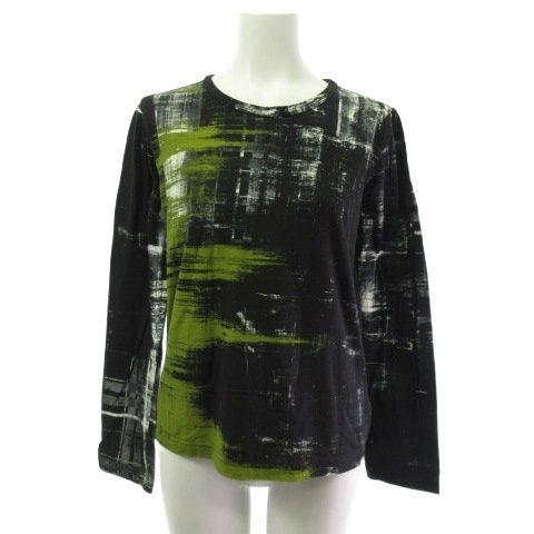 ワイズ Y's ヨウジヤマモト カットソー 長袖 総柄 黒 ブラック 2