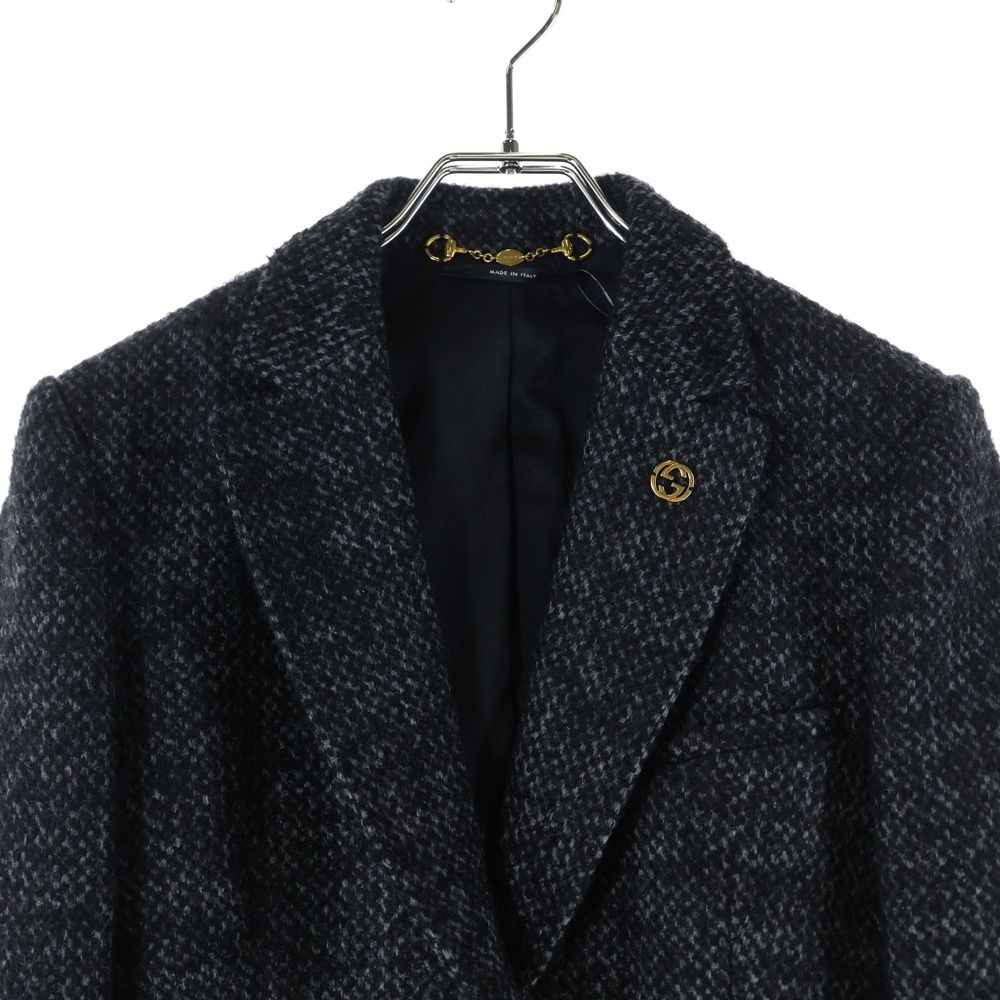 GUCCI (グッチ) インターロッキングG ロゴプレート ウールツイード 1B