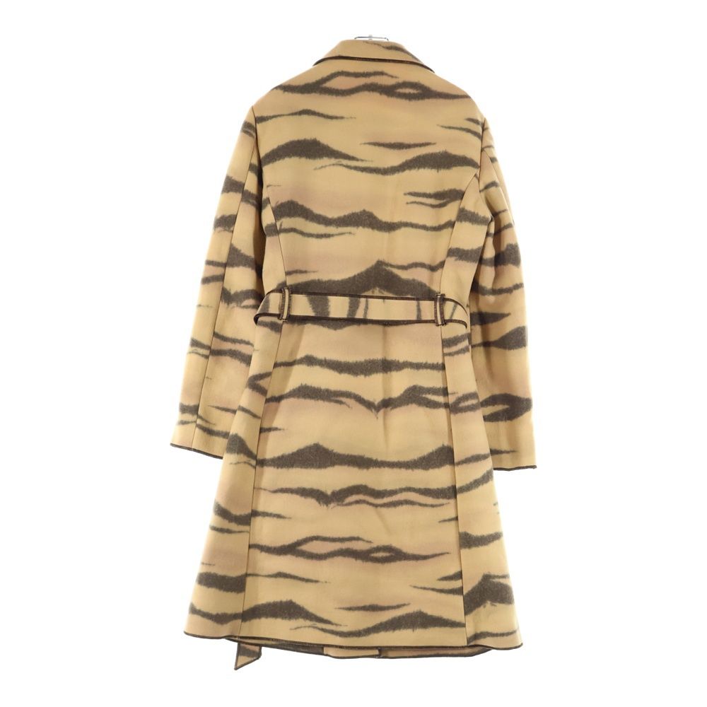 【美品】 モスキーノ MOSCHINO ロングコート ジャガード ウール 花柄 美品】 モスキーノ MOSCHINO ロングコート ジャガード ウール 花柄