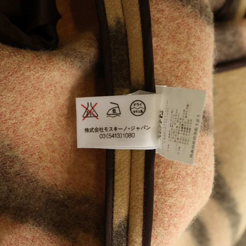 【美品】 モスキーノ MOSCHINO ロングコート ジャガード ウール 花柄 美品】 モスキーノ MOSCHINO ロングコート ジャガード ウール 花柄