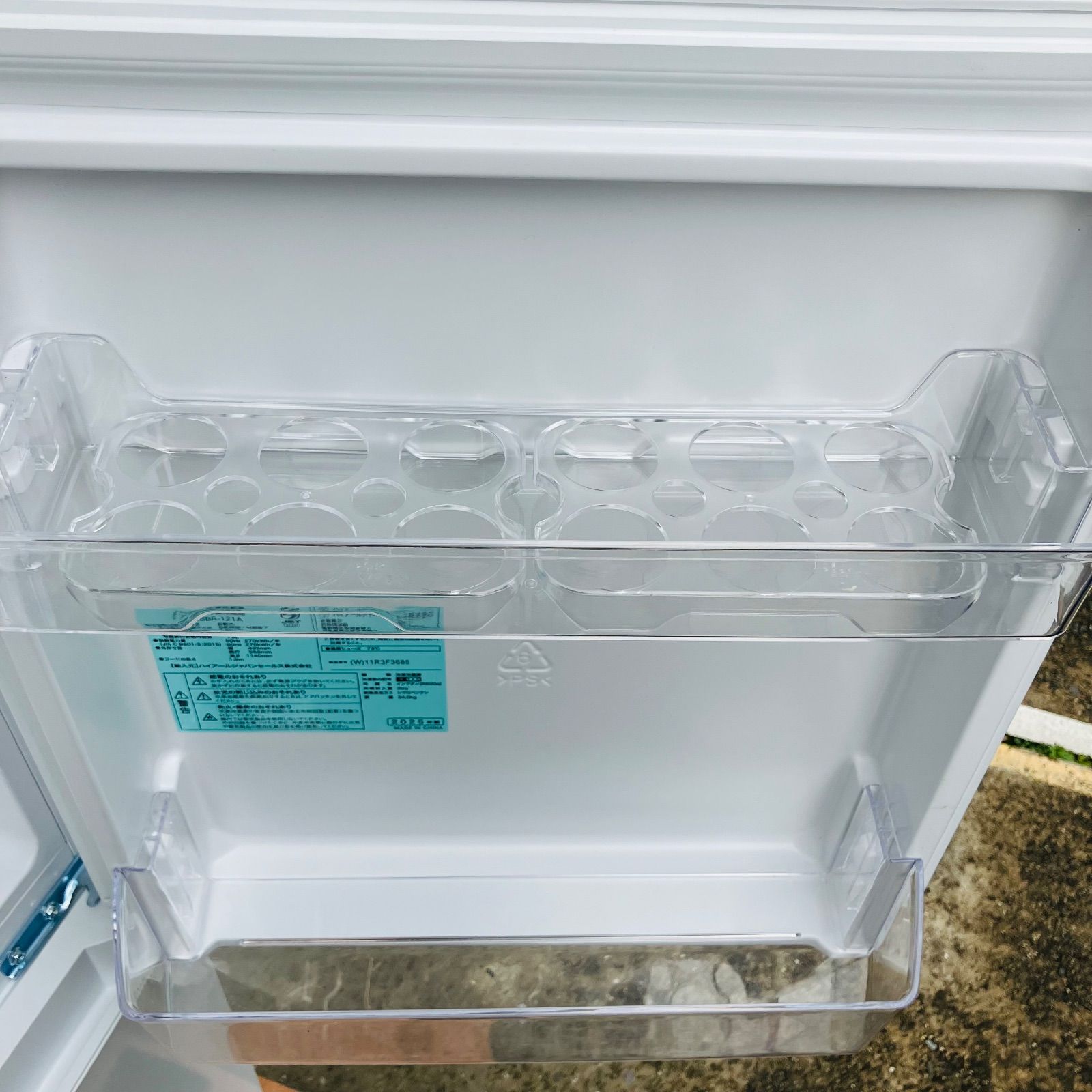 12r57. ハイアール 121L 冷凍冷蔵庫 OBBR-121A 2025年製 12r57. ハイアール 121L 冷凍冷蔵庫 OBBR-121A 2025年製 中古品 美品