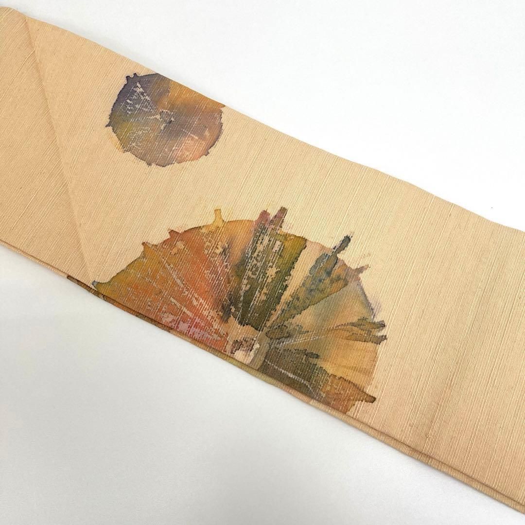 mirieです❣️ 【着物と帯 時流】N25732t◇正絹 九寸名古屋帯◇ 着物と帯 時流】N156t◇正絹 九寸名古屋帯◇ふぐ 長尺 作家 手描き 紬