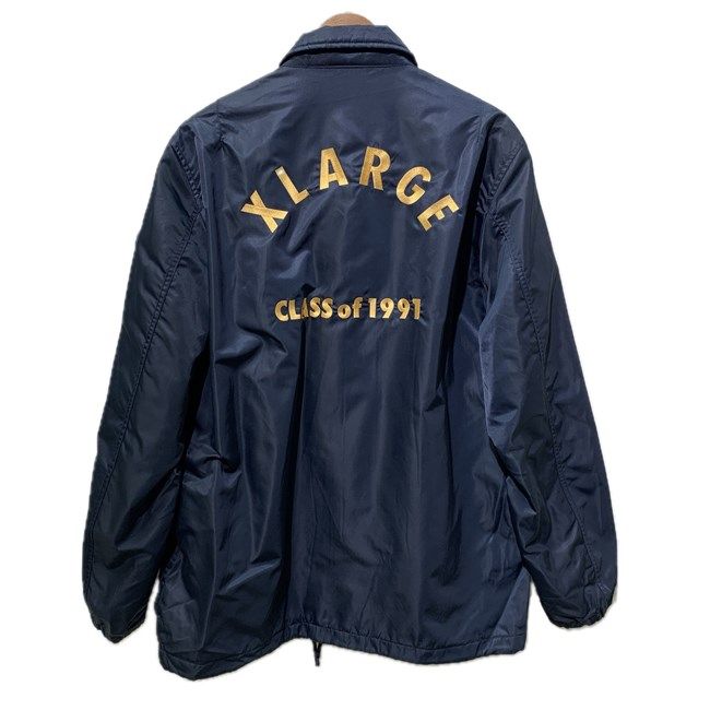 超ビッグ✴︎USA定価3万✴︎y2kジップナイロンコーチジャケット✴︎ストリート古着屋 X-LARGE コーチジャケット ナイロンジャケット アウター バック
