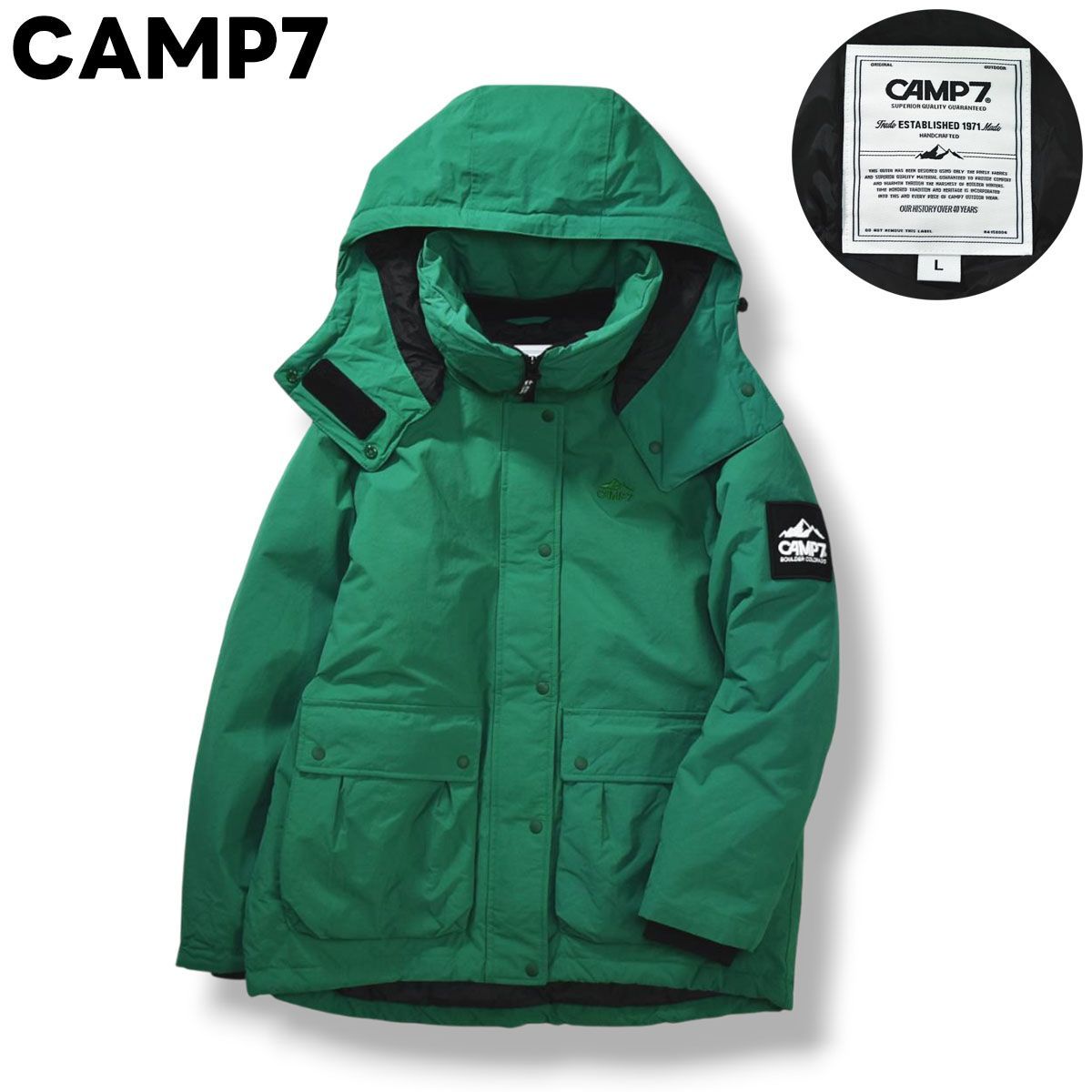 極暖】 キャンプセブン CAMP7 キルティング ダウン ジャケット 