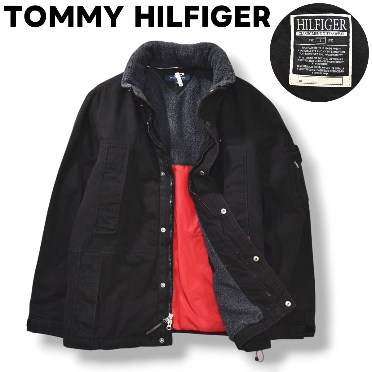 極暖】 トミーヒルフィガー TOMMY HILFIGER スタンドカラー ダック 