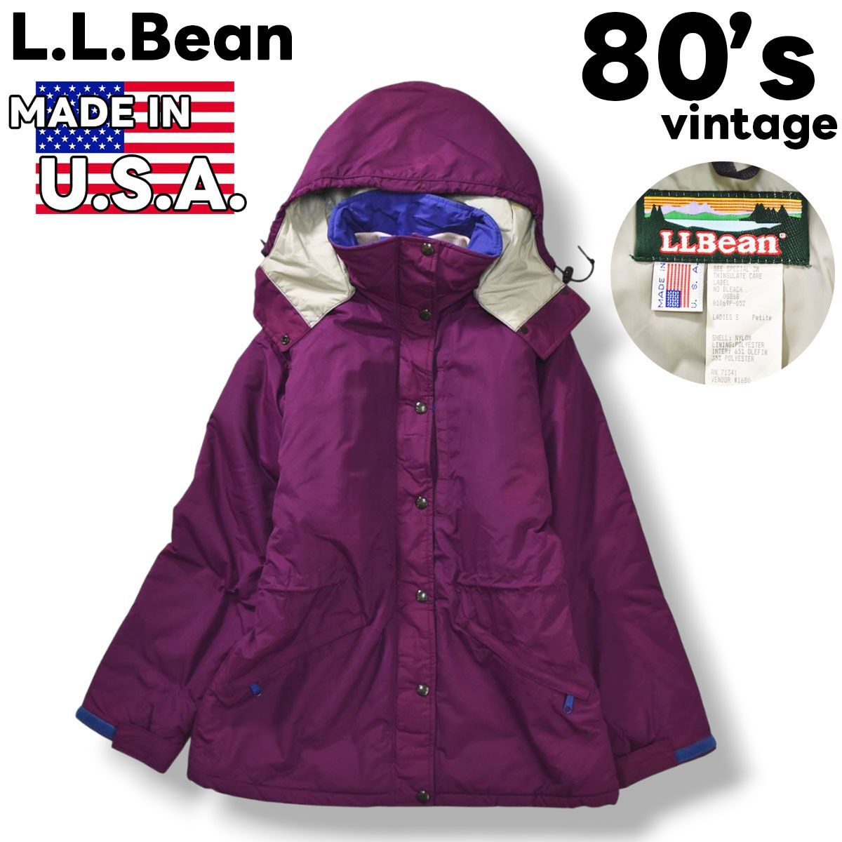 希少】 80s ヴィンテージ USA製 エルエルビーン L.L.Bean シンサレート