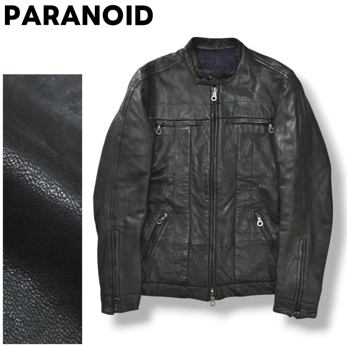 日本製 パラノイド PARANOID 羊革 シープスキン レザー シングル 