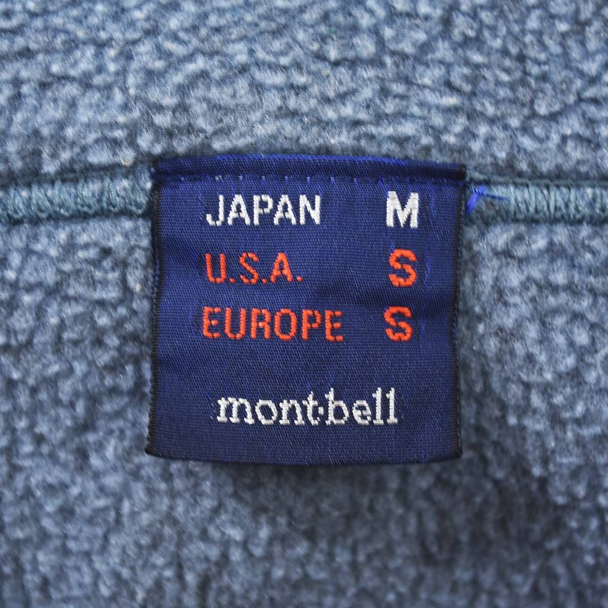 日本製 モンベル montbell ポーラテック POLARTEC ネックジップ プル
