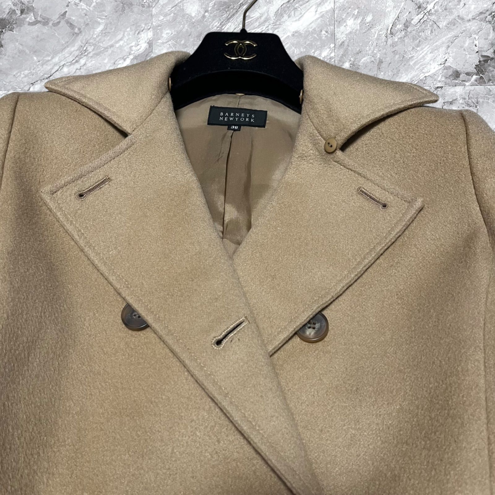 BARNEYS NEWYORK バーニーズニューヨーク ロングコート ベルテッド