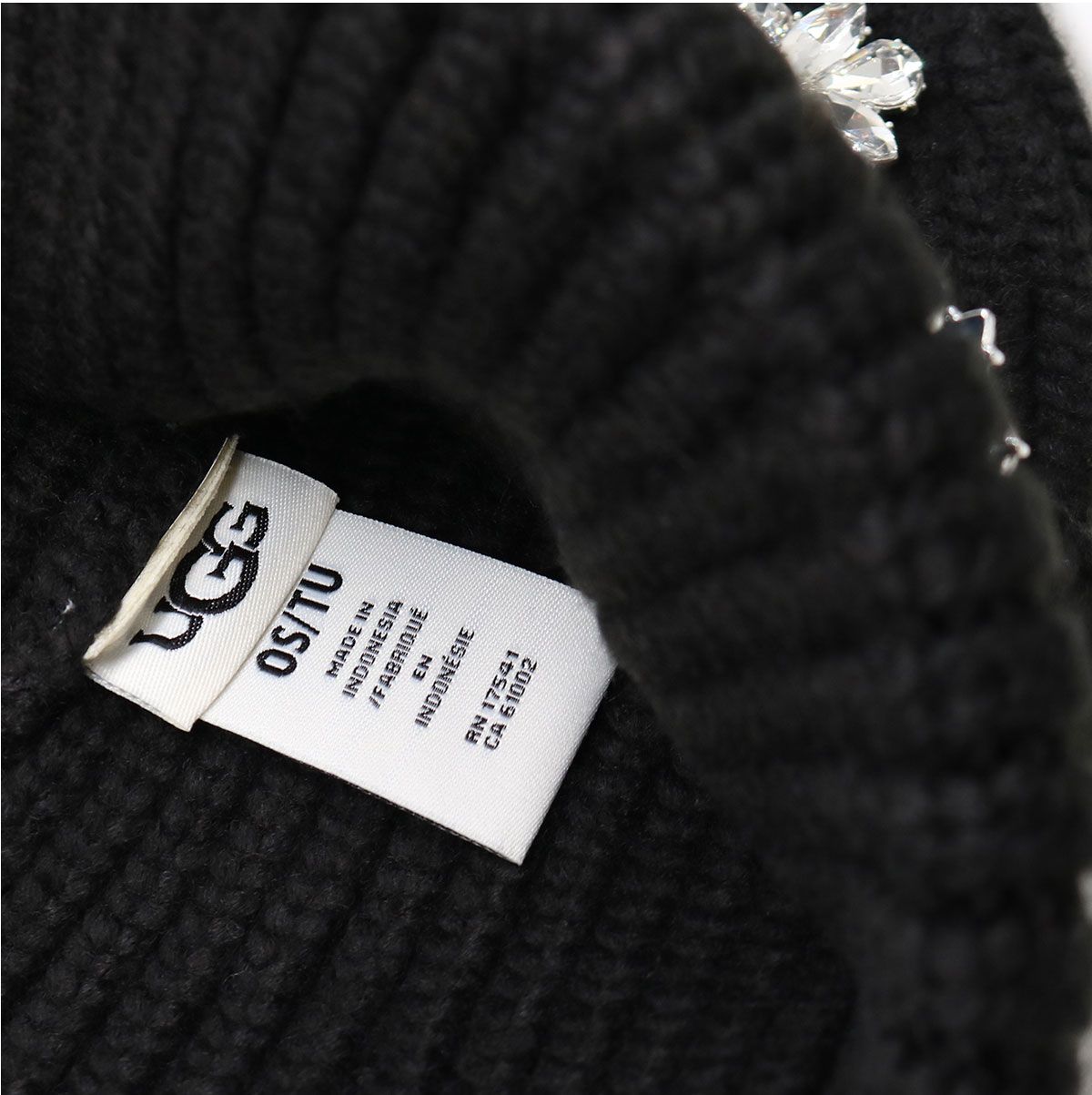 □UGG アグ 102826 W EMBELLISHED KNIT CUFF BEANIE エンベリッシュド