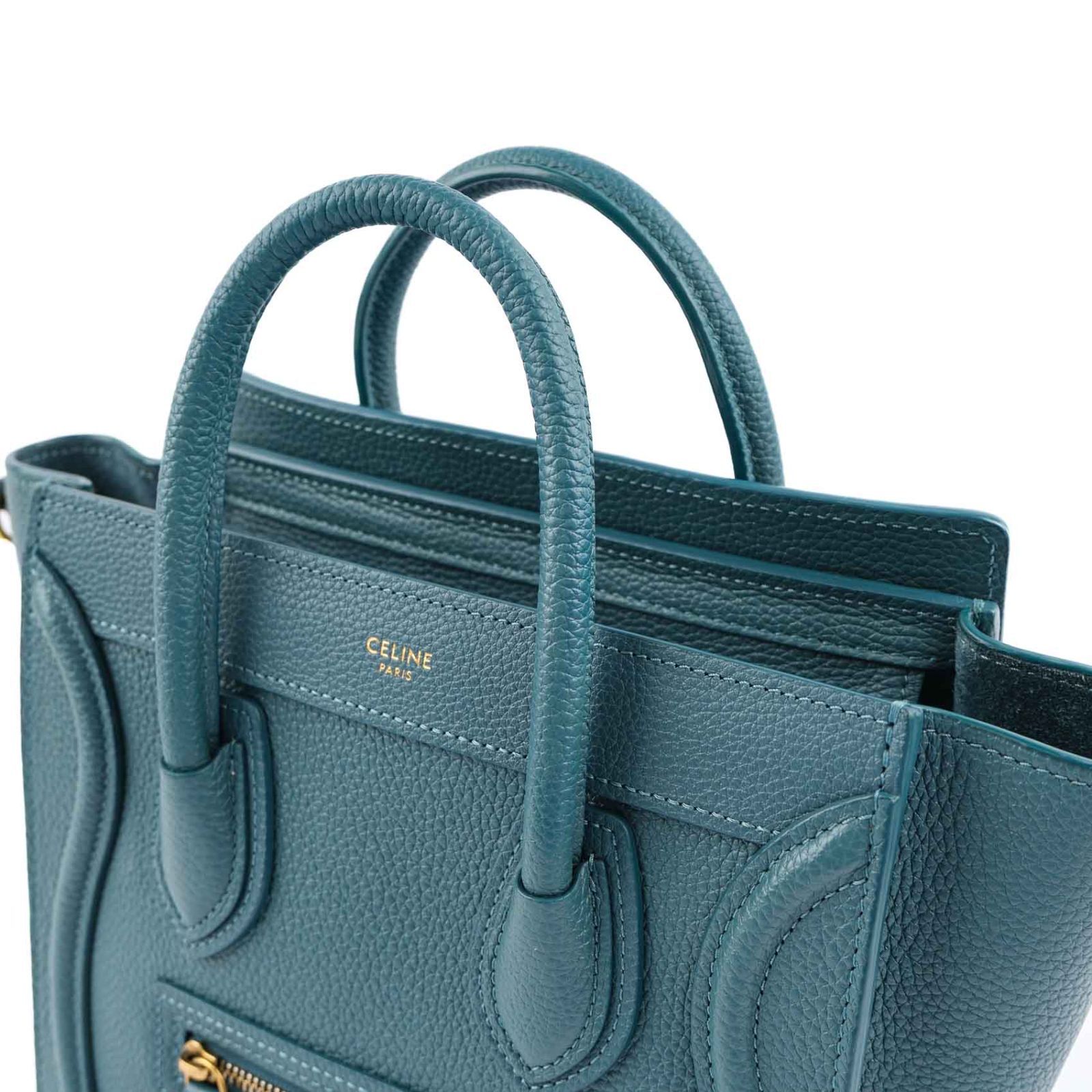 中古】CELINE セリーヌ ラゲージ ナノショッパー レザー 2WAY