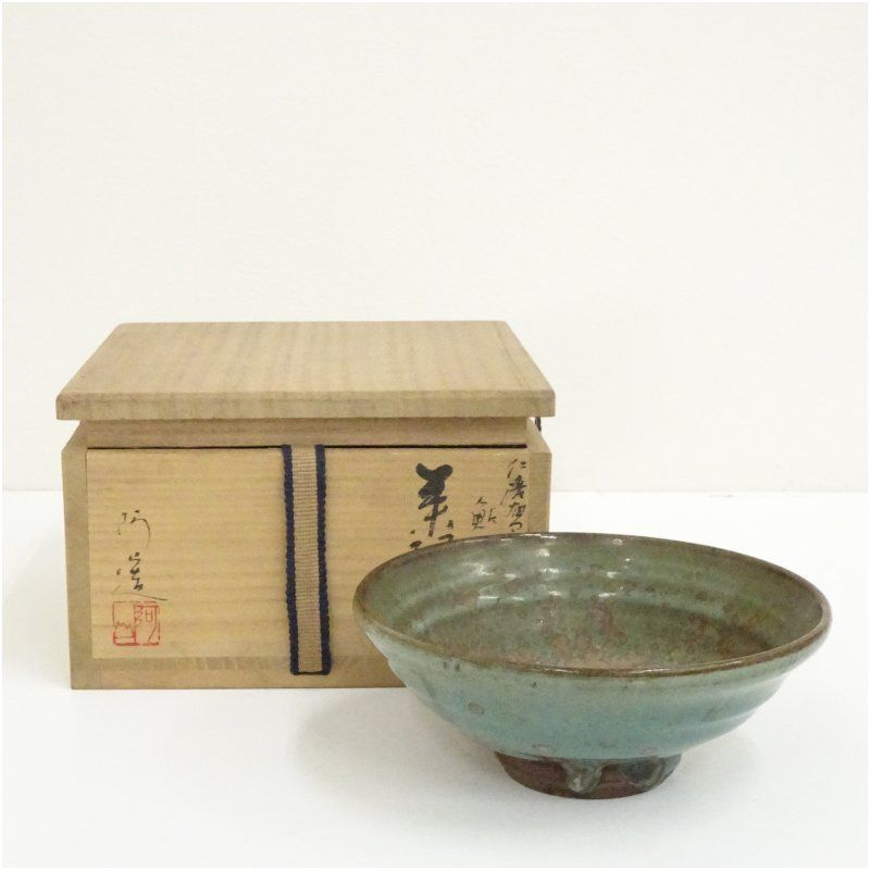茶道具　時代物　平茶碗　合わせ箱　骨董品、美術品 茶道具 平茶碗 時代物 合わせ箱|サムライオークション