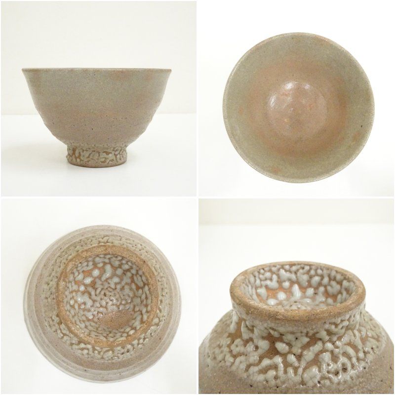 韓国利川夏林窯造 李洲栄造 高麗井戸茶碗（共箱） 茶道 抹茶 おしゃれ