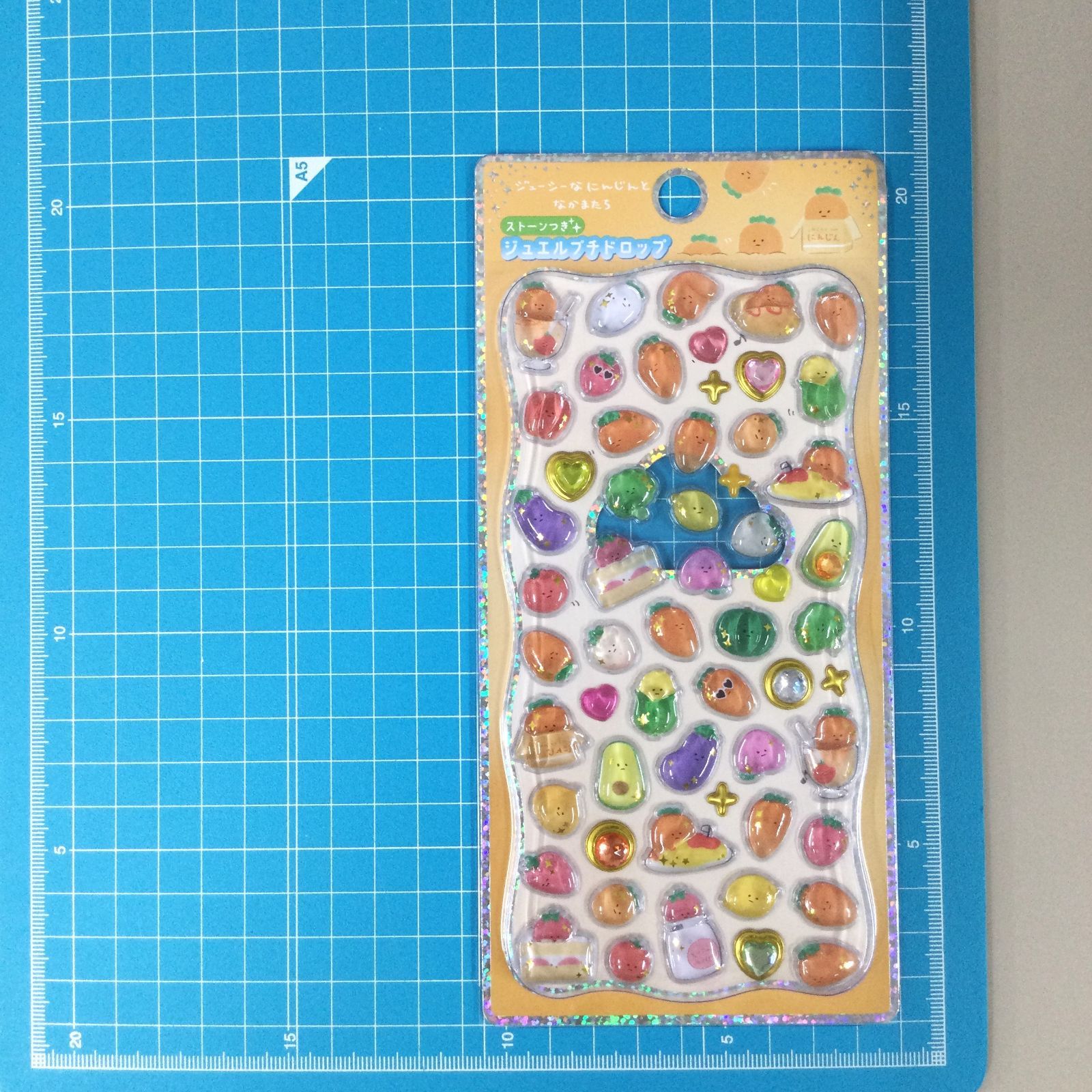 a239【新品・未使用品】ストーンつきジュエルプチドロップシール 野菜