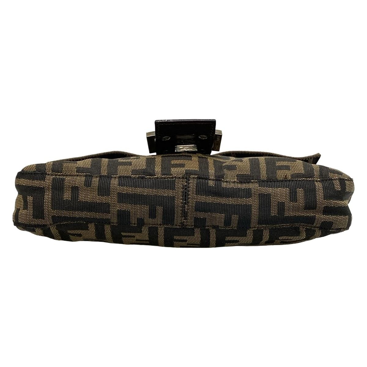 FENDI(フェンディ) ハンドバッグ マンマバケット/ズッカ柄 ブラウン×黒