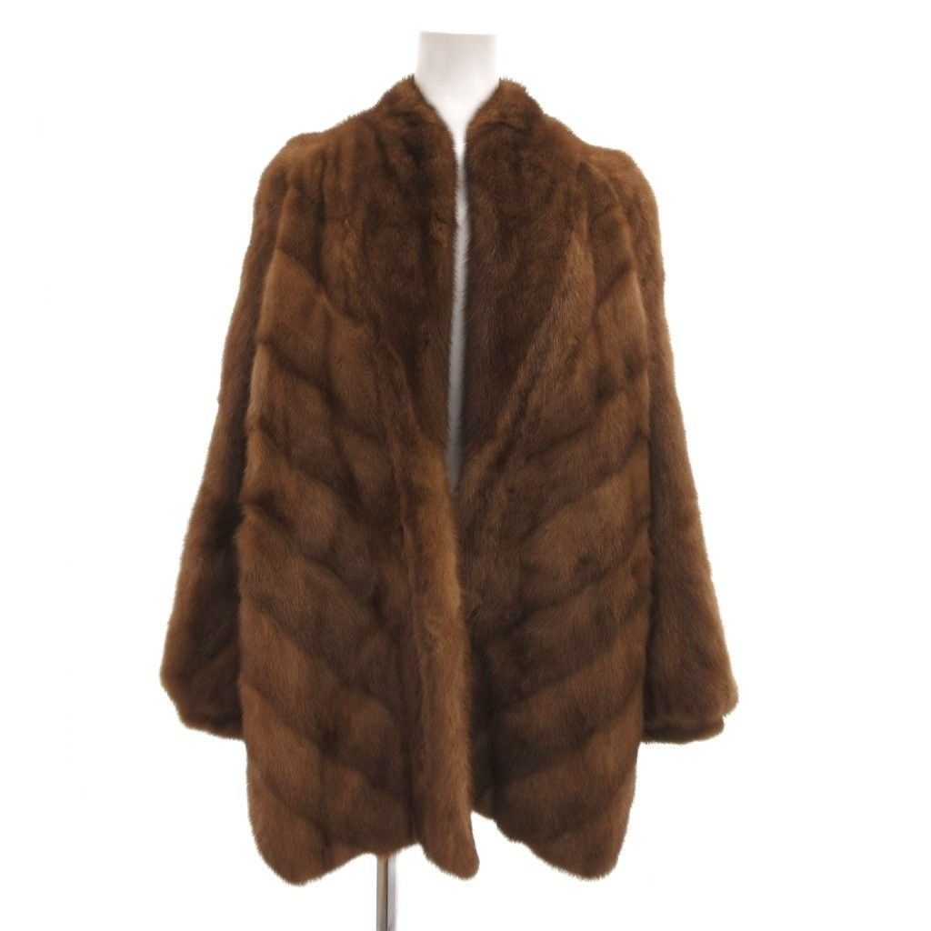 ALL WORLD FUR LTD. ファーコート 毛皮 ミンクファー ストライプ