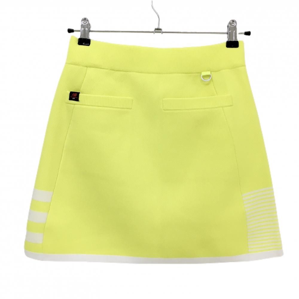 ニューバランス　ゴルフ　セットアップ　ニット　スカート　黄色　白　サイズＭ　美品 ニューバランス ゴルフ セットアップ ニット スカート 黄色 白 サイズ