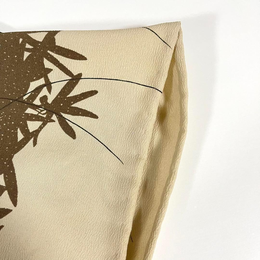 着物と帯 時流】ヒ20ys◇単衣 洗える着物◇小紋 トンボ ベージュ 美品