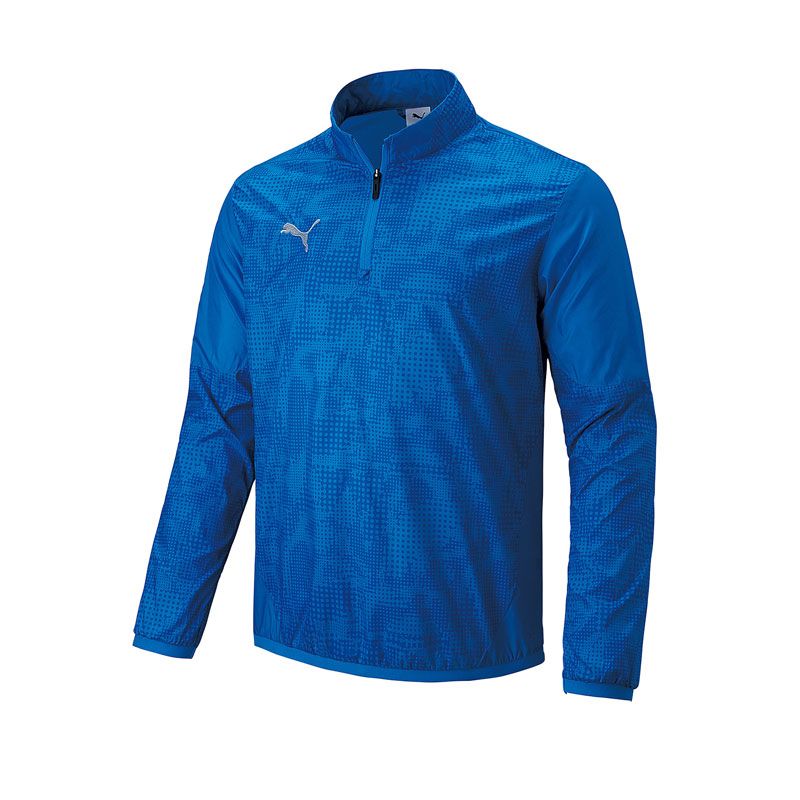  PUMA(プーマ) teamCUP PISTE トップ サッカー ウェア ウィンドブレーカーシャツ 660103、(02)Eブルーレモネード シャツ
