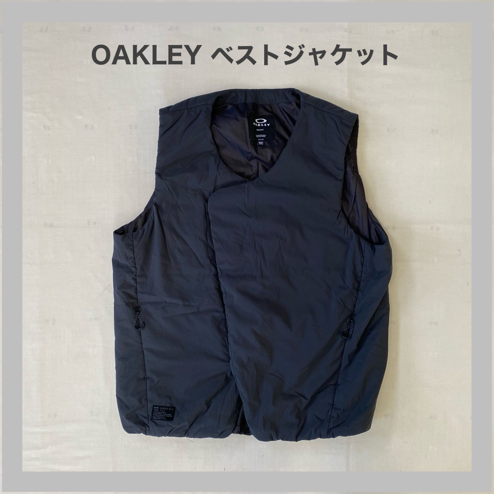 OAKLEY GOLF　オークリーゴルフ　ゴルフウェア　フルジップ　ダウンベスト OAKLEY（オークリー） ベスト ジレ 「現品限り」オークリー SKULL