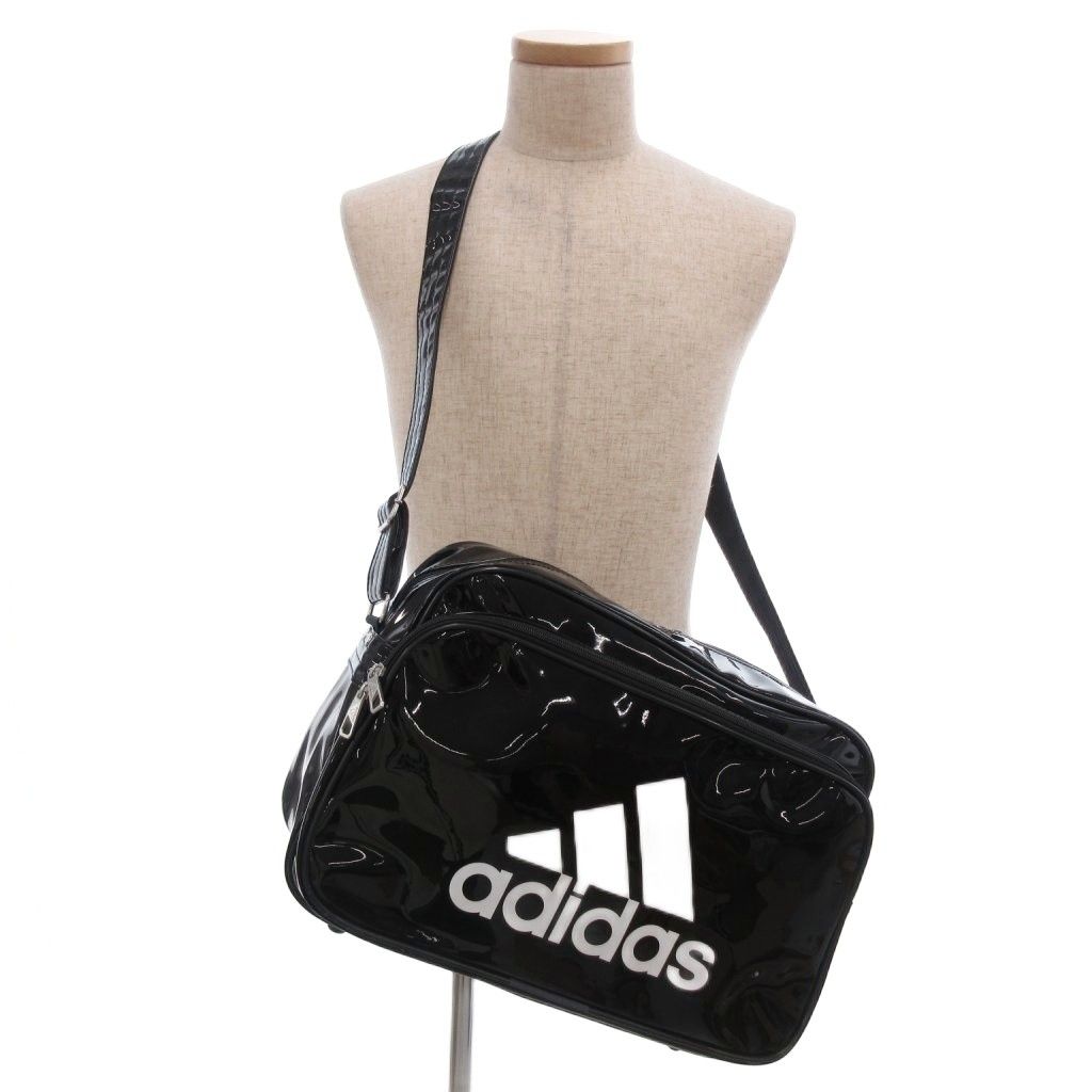 アディダス adidas ボストンバッグ ショルダー スポーツ エナメル 黒