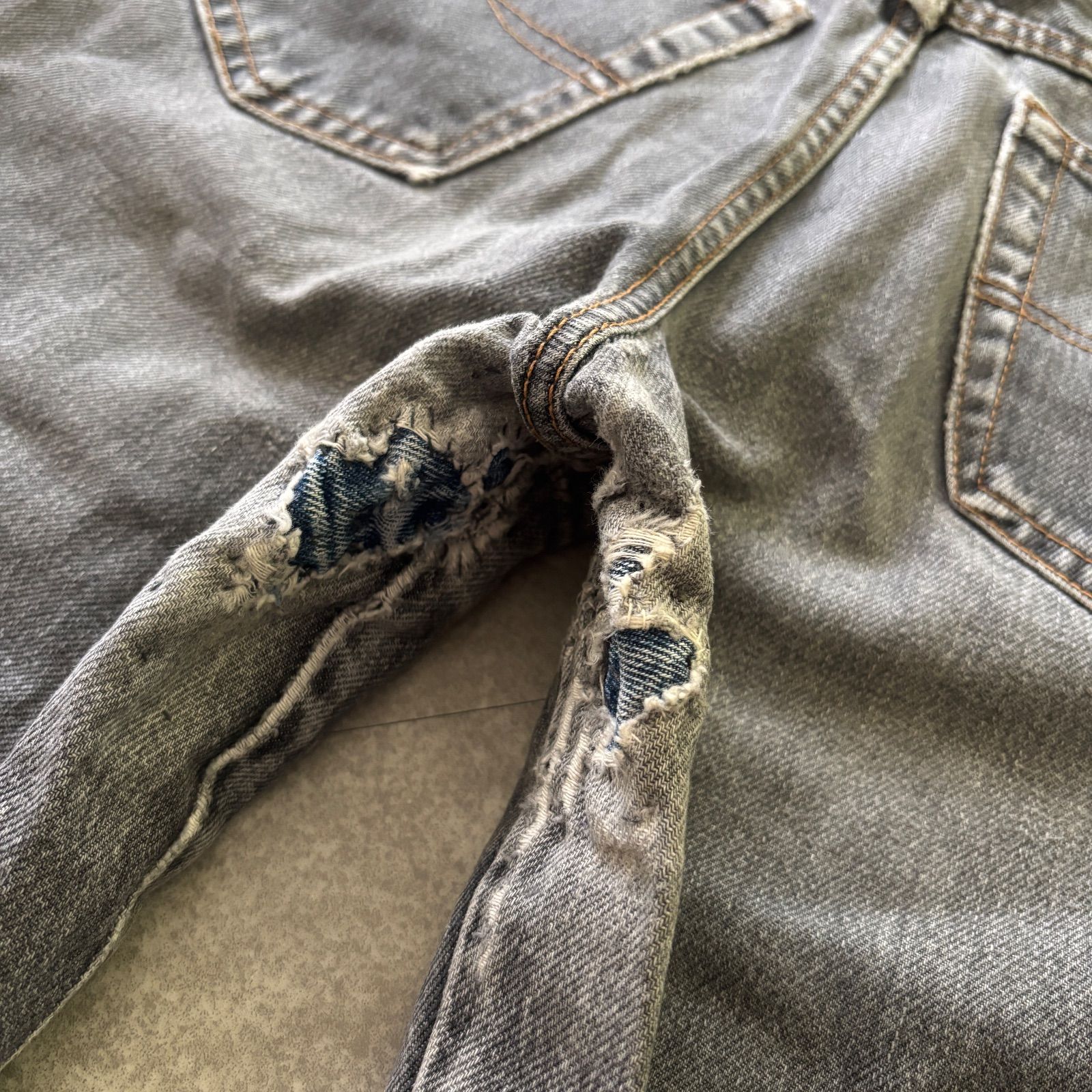 フォローして割引き❣️》 90s vintage ブラック グレー グランジ