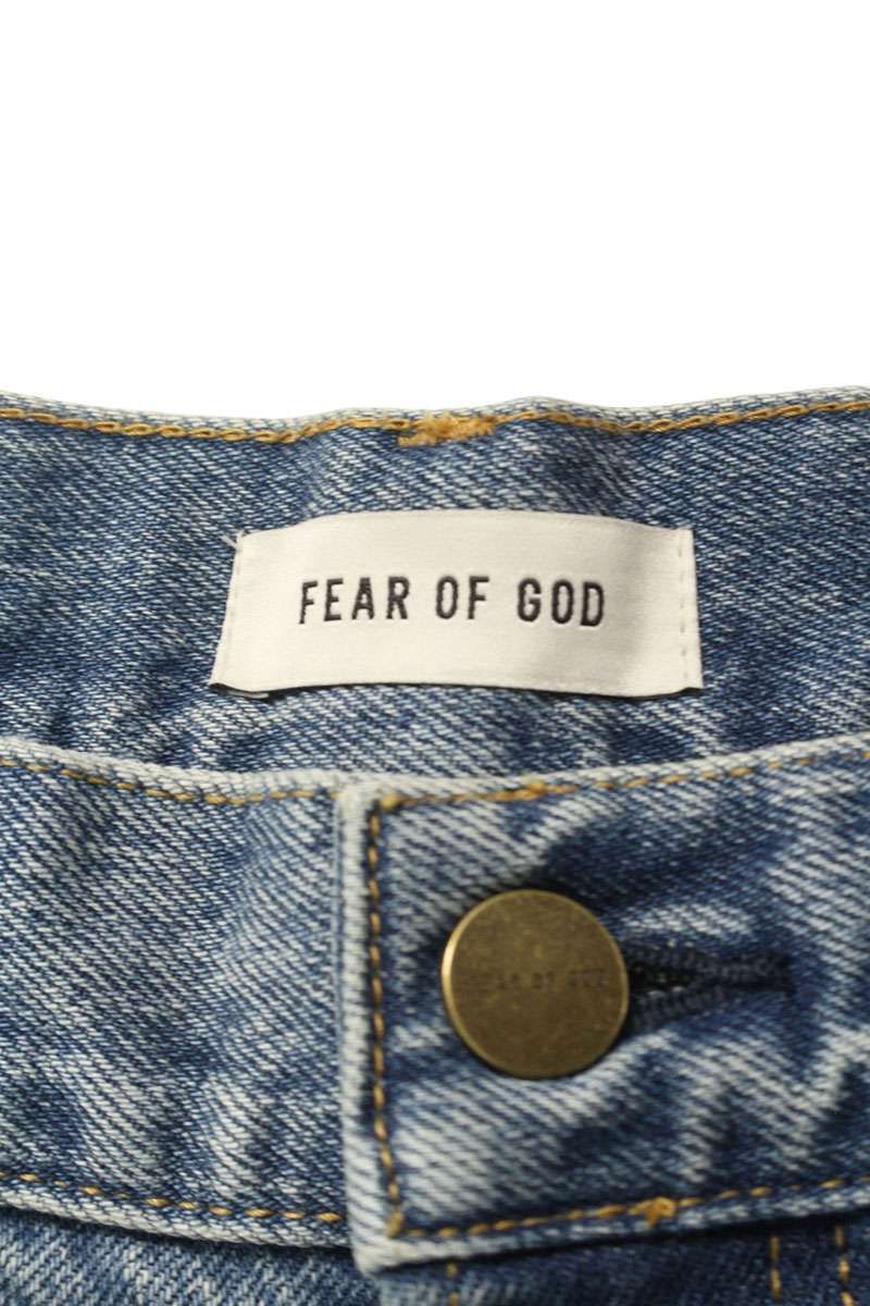 フィアオブゴッド STRAIGHT REVOLUTION JEAN ダメージ加工デニムパンツ