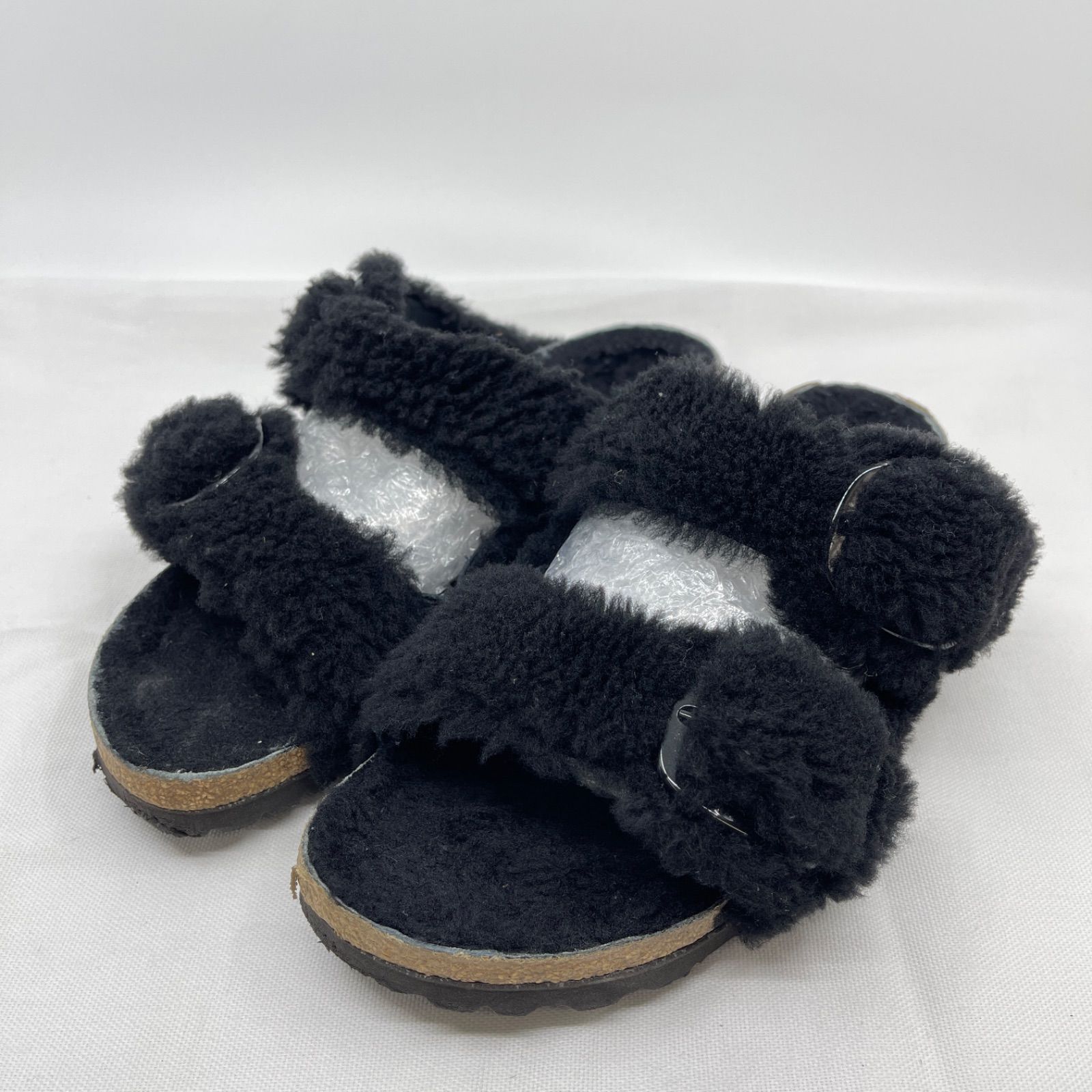 ビルケンシュトック アリゾナ ファーライナー 25.0 ブラック ファー