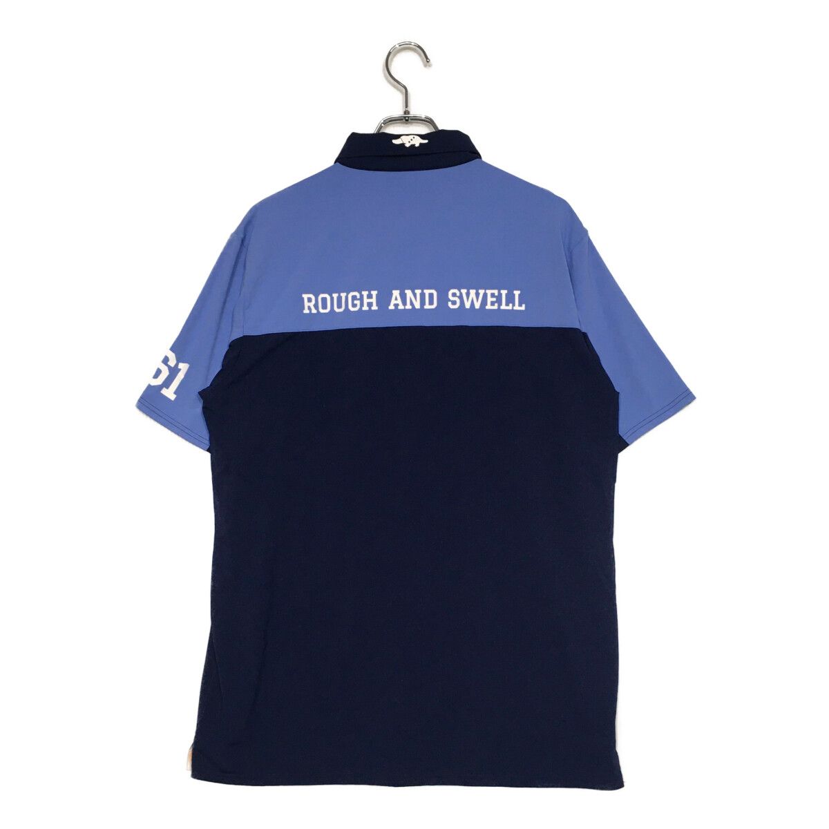 中古 メンズ ラフ＆スウェル rough&swell 半袖ポロシャツ XL 紺