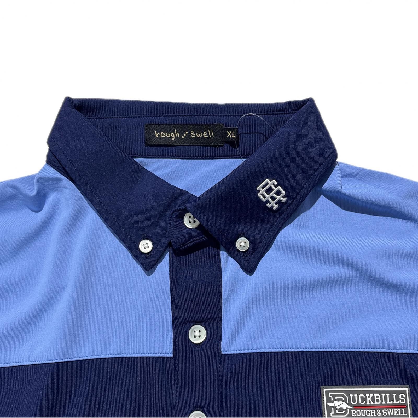 中古 メンズ ラフ＆スウェル rough&swell 半袖ポロシャツ XL 紺