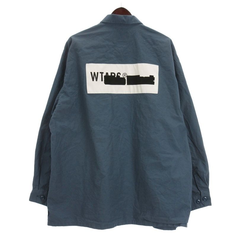 ダブルタップス WTAPS JMOD 01/LS/COTTON.RIPSTOP リップストップ シャツ 長袖 251WVDT-SHM01 ブルー 4