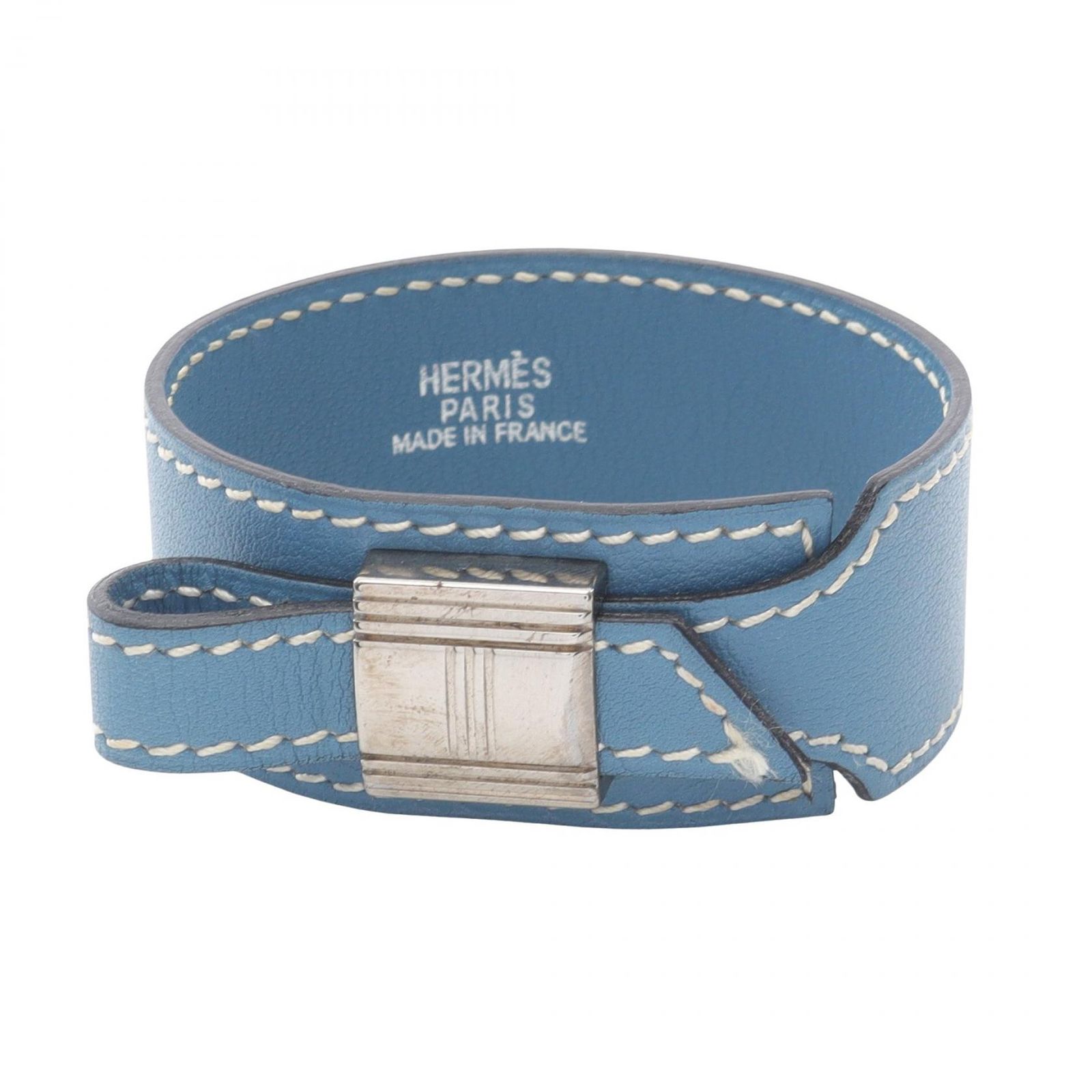 エルメス HERMES ブレスレット アルテミス ブルージーン レザー 