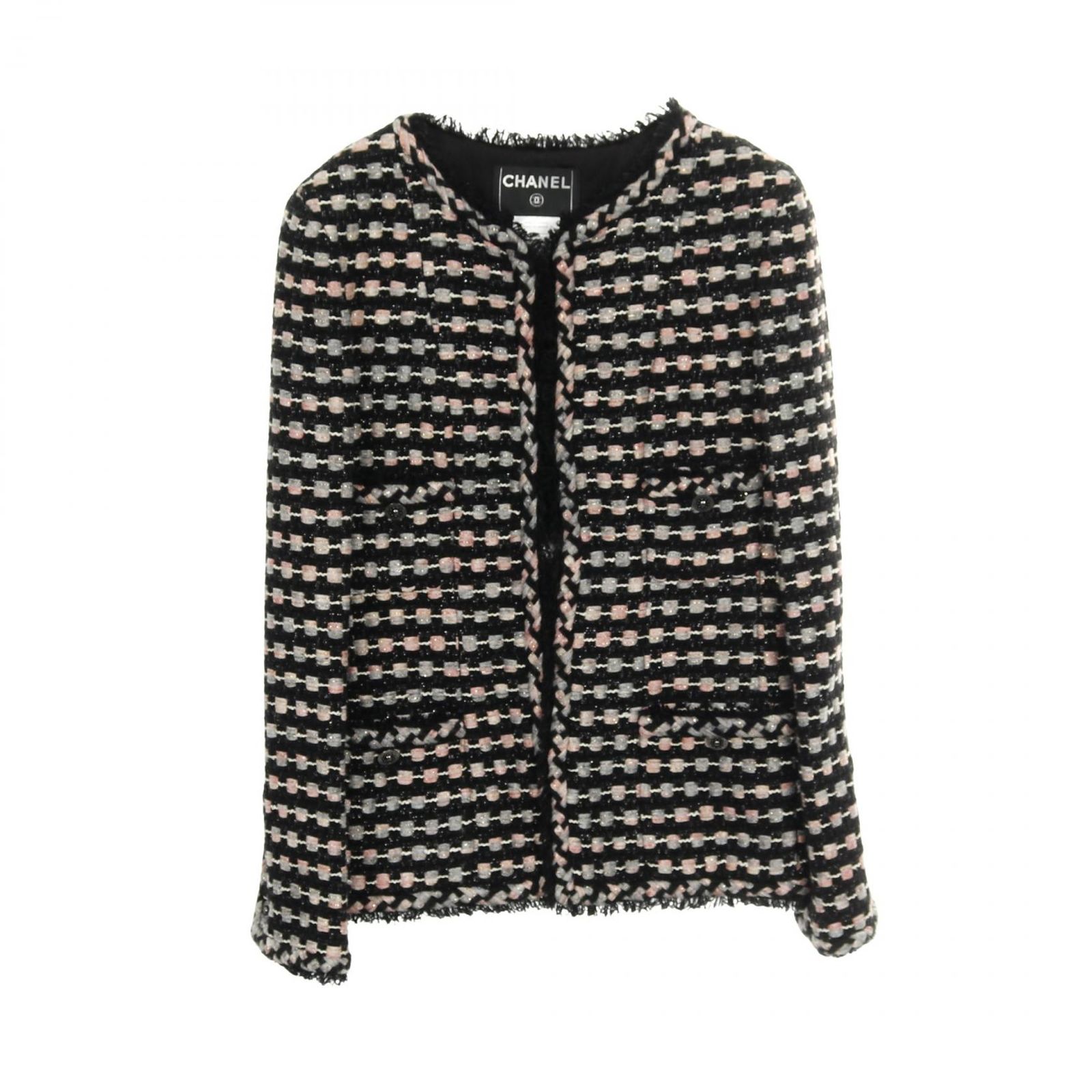 シャネル CHANEL ノーカラージャケット ツイード P29539V19609