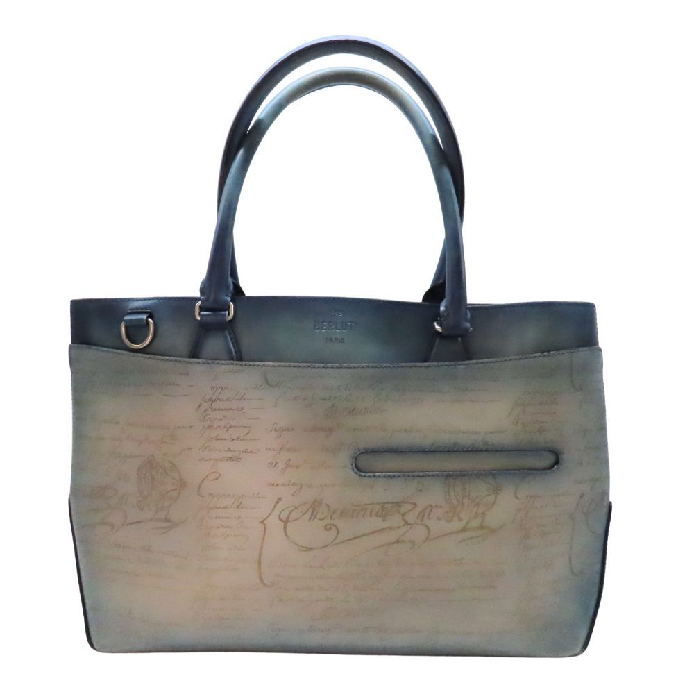 Berluti ベルルッティ カリグラフィ トート ハンド バッグ ≪値下げ≫【中古】BERLUTI ベルルッティ カリグラフィトゥジュール
