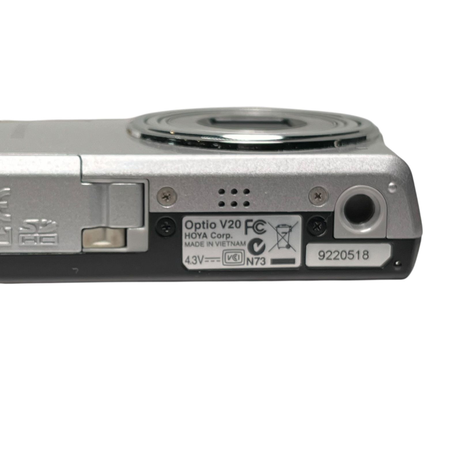 管2512-223】動作未確認☆PENTAX ペンタックス Optio V20 シルバー