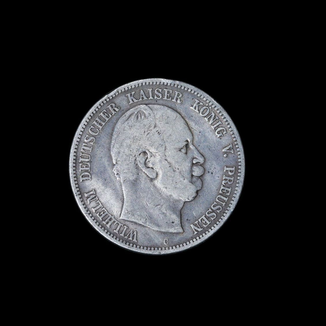 稀少　1876-C　独 プロイセン ヴィルヘルム1世　5M銀貨 稀少 1876-C 独 プロイセン ヴィルヘルム1世 5M銀貨 - メルカリ