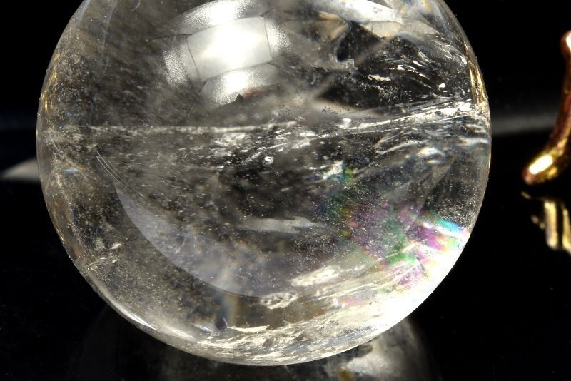 1点物】虹入り！コロンビア産 レムリアンシードクリスタル 38mm 丸玉