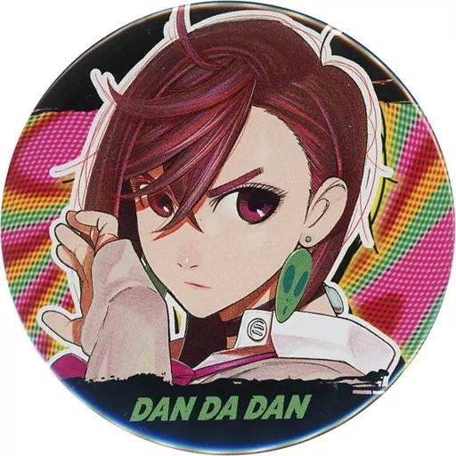 ダンダダン スクエア缶バッジ 綾瀬桃 ダンダダン 綾瀬桃 モモ 缶バッジ セガラッキーくじ 綾瀬モモ