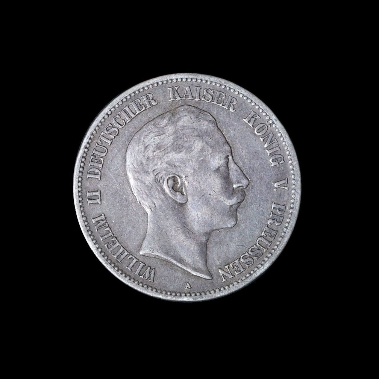 PRUSSIA ドイツ プロイセン王国 ヴィルヘルム2世（1888-1918）5Marks
