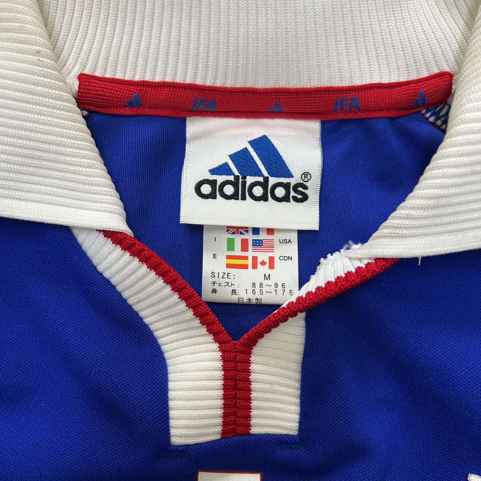 K》※シミあり※ サッカー 日本代表 ユニフォーム 2001年 半袖 ブルー T 