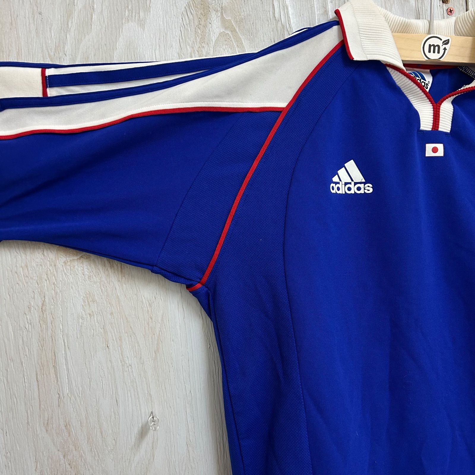 シミあり》日本代表 ユニフォーム 2001年 半袖 ブルー サッカー - メルカリ